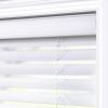 2" Cordless Faux Wood Horizontal Blinds, White, 47" W x 64" L