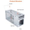 Humane Live Mouse Trap Reusable Metal Rat Rodent Cage Catch Release Continuous Capture Indoor Outdoor Pet Children Safe