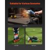 Lawn Mower Blade Sharpener, 15° - 45° Adjustable Lawnmower Blade Sharpening Tool with 4 Adapter Pins, Ball Bearing Design & 25mm Enlarged Handle