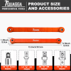Impact Ready Offset Extension Wrench, Tight Reach Extension Wrench Set, With 1/2", 1/4" And 3/8" Square Drive Adapters