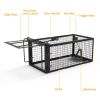 2 Pack Rat Trap Cage Humane Live Rodent Trap Cage Galvanized Iron Mice Mouse Control Bait Catch with Detachable U Shaped Rod